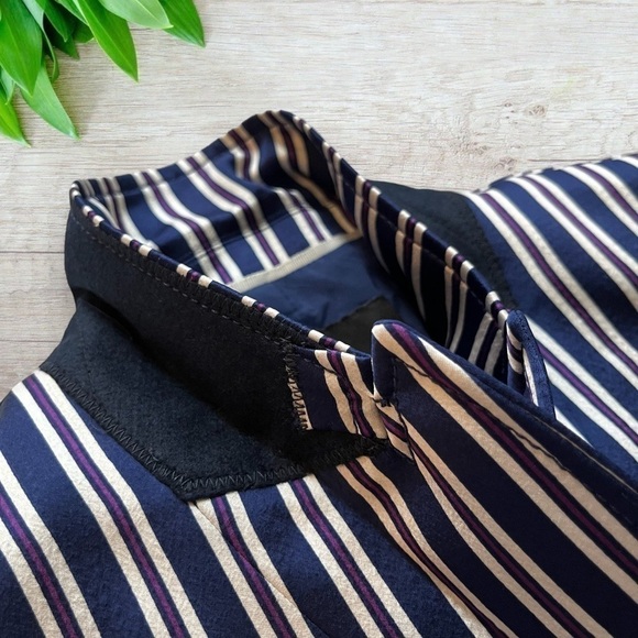 Banana Republic satin stripe double breasted blazer & matching ankle pant - Picture 8 of 16